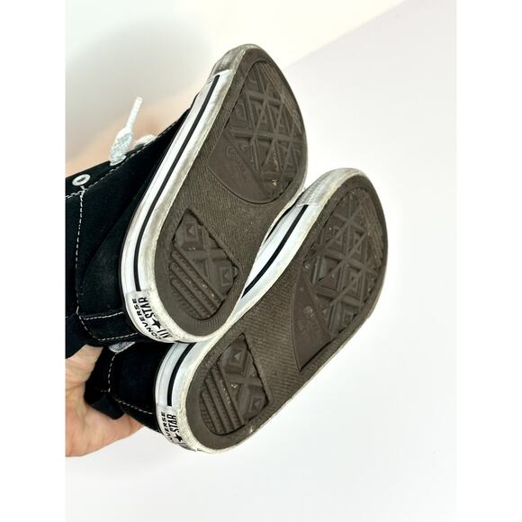 Converse Kids Chuck Taylor High Tops – Size 9 – Black Canvas Sneakers - Picture 9 of 9